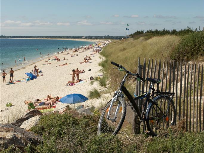 du kost-ar-moor à la plage en vélo