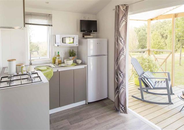 cuisine mobile home Panorama camping Kost-Ar-Moor