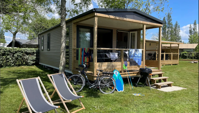 mobil-home Cottage panorama à louer premium camping Kost Ar Moor fouesnant bretagne - Camping Kost Ar Moor - Fouesnant