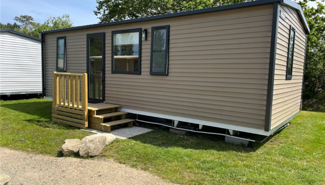 mobil-home Cottage à louer cote jardin premium camping Kost Ar Moor fouesnant bretagne