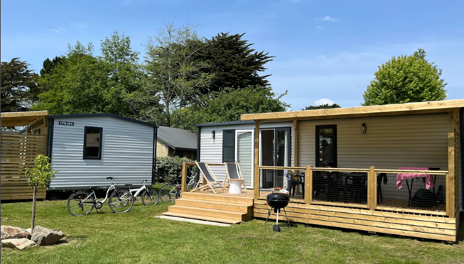 mobil-home Cottage à louer 3 chambres camping Kost Ar Moor fouesnant bretagne - Camping Kost Ar Moor - Fouesnant