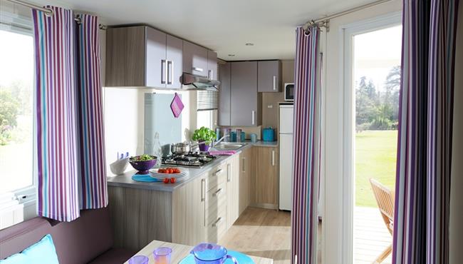 Mobil home  4 pers à louer au camping Kost ar Mor Fouesnant Les Glénan