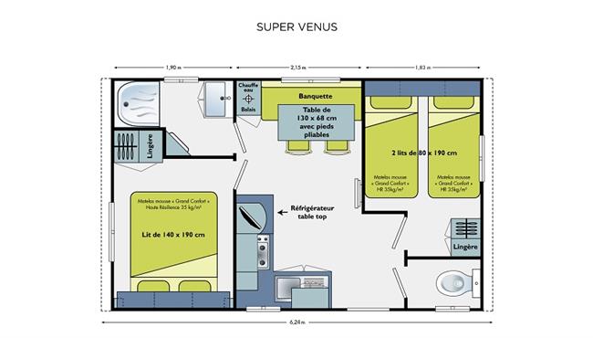 Location de vacances au camping Kost Ar Moor à Fouesnant