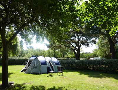 Emplacement camping du camping KostArMor Fouesnant