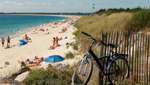 farniente sur la plage de Mousterlin près du camping kost-ar-moor - Camping Kost Ar Moor - Fouesnant
