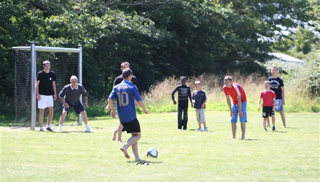 Match de foot au camping Kost Ar Moor a Fouesnant 