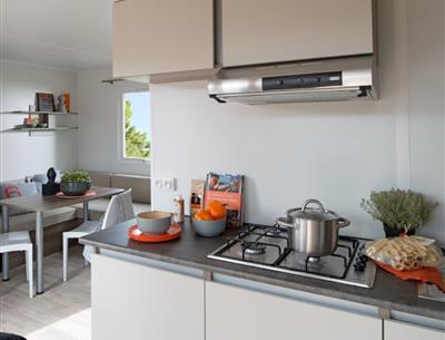 cuisine mobil home 4/5 pers - camping kost ar moor 