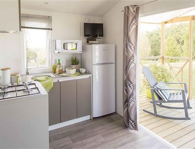 cuisine mobile home Panorama camping Kost-Ar-Moor
