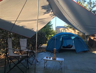 Emplacement camping du camping KostArMoor Fouesnant