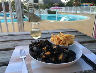 Moule frite au camping kost-ar-moor 