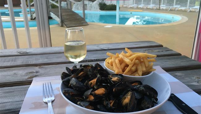 Moule frite au camping kost-ar-moor 