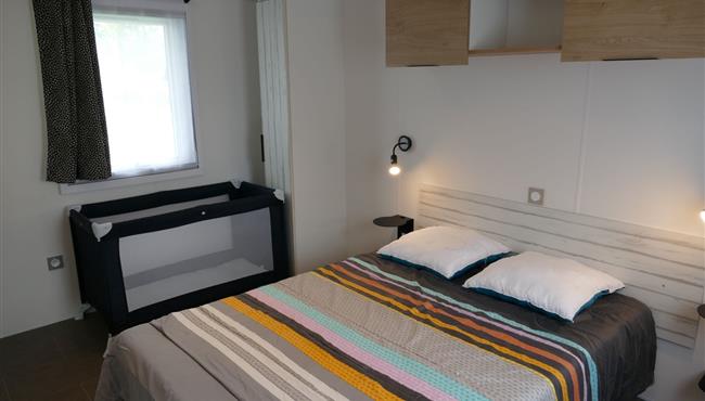 Chambre Principale mobil-home Handicapés Kost-Ar-Moor