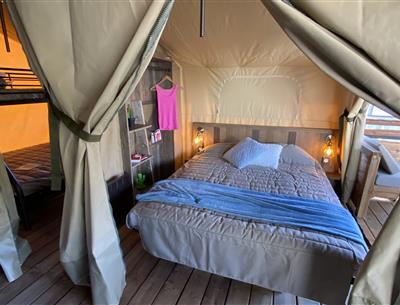 tente safari avec salle de bain bretagne