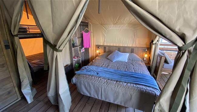 tente safari avec salle de bain bretagne