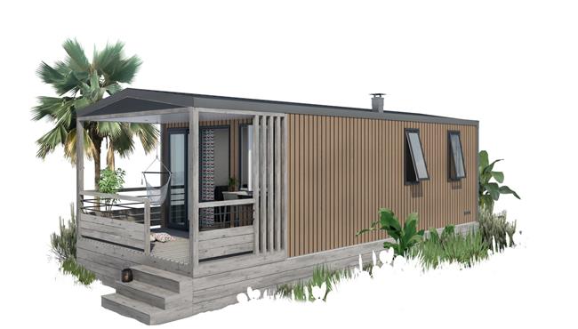 mobil-home Cottage panorama à louer premium camping Kost Ar Moor fouesnant bretagne