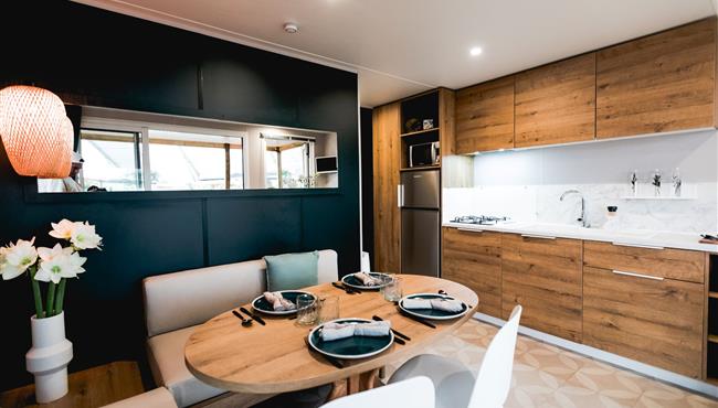 mobil-home Cottage panorama à louer premium camping Kost Ar Moor fouesnant bretagne