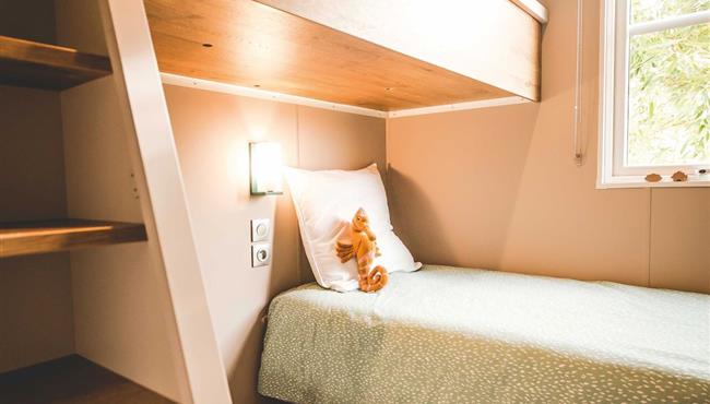 mobil-home Cottage panorama à louer premium camping Kost Ar Moor fouesnant bretagne