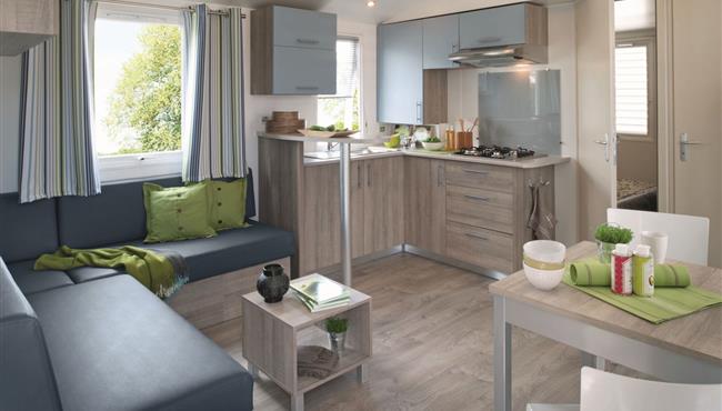 mobil-home Cottage à louer 2 chambres jacuzzi spa camping Kost Ar Moor fouesnant bretagne