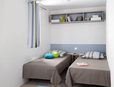 mobil-home Cottage à louer 2 chambres jacuzzi spa camping Kost Ar Moor fouesnant bretagne